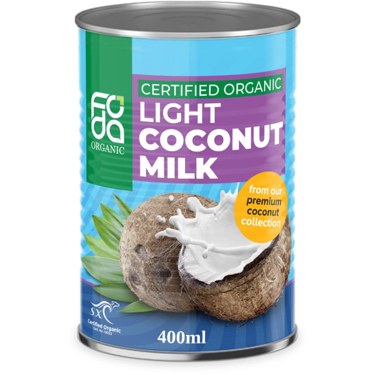 Foda Organic Light Coconut Milk 400ml Woolworths
