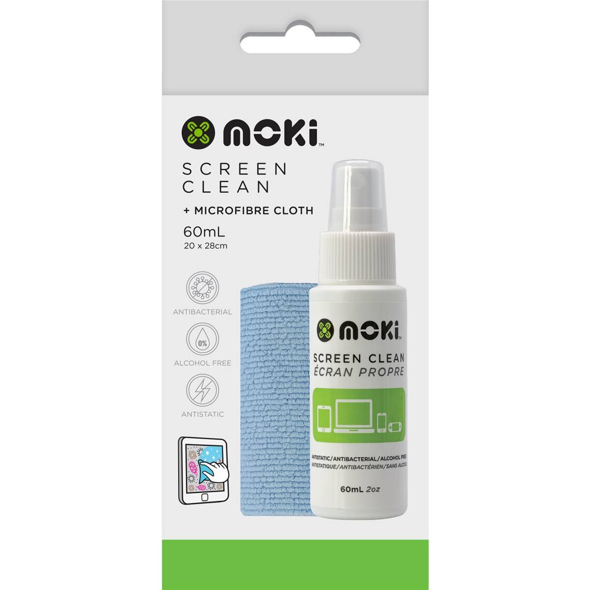 Moki Screen Clean & Microfibre Cloth Each | Woolworths