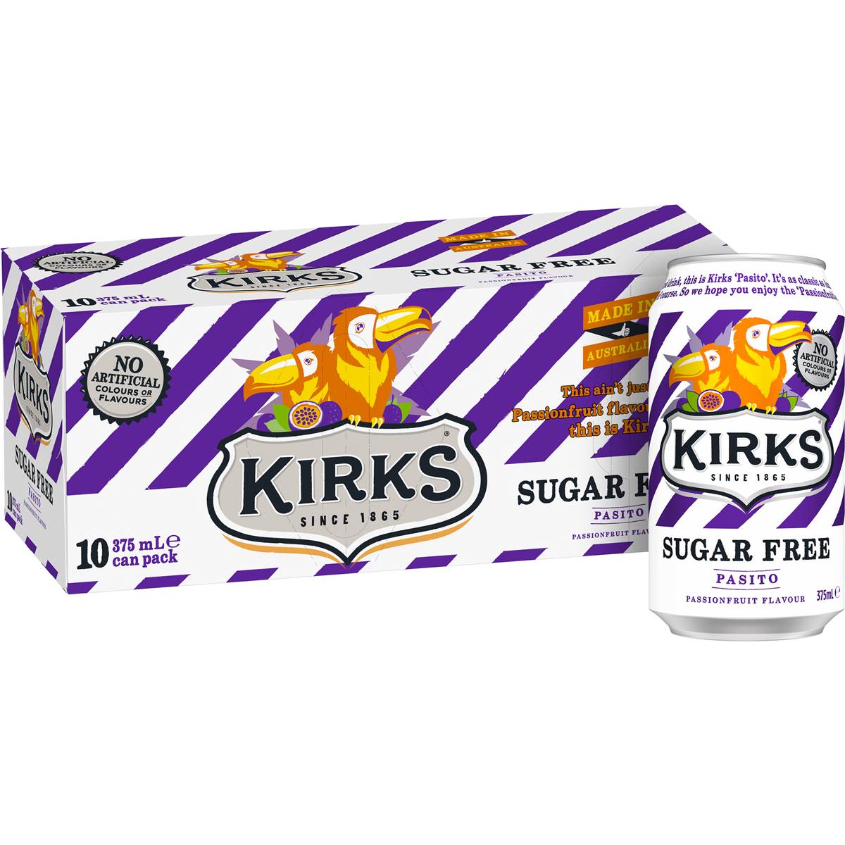 Kirks Sugar Free Pasito Soft Cans Bottle