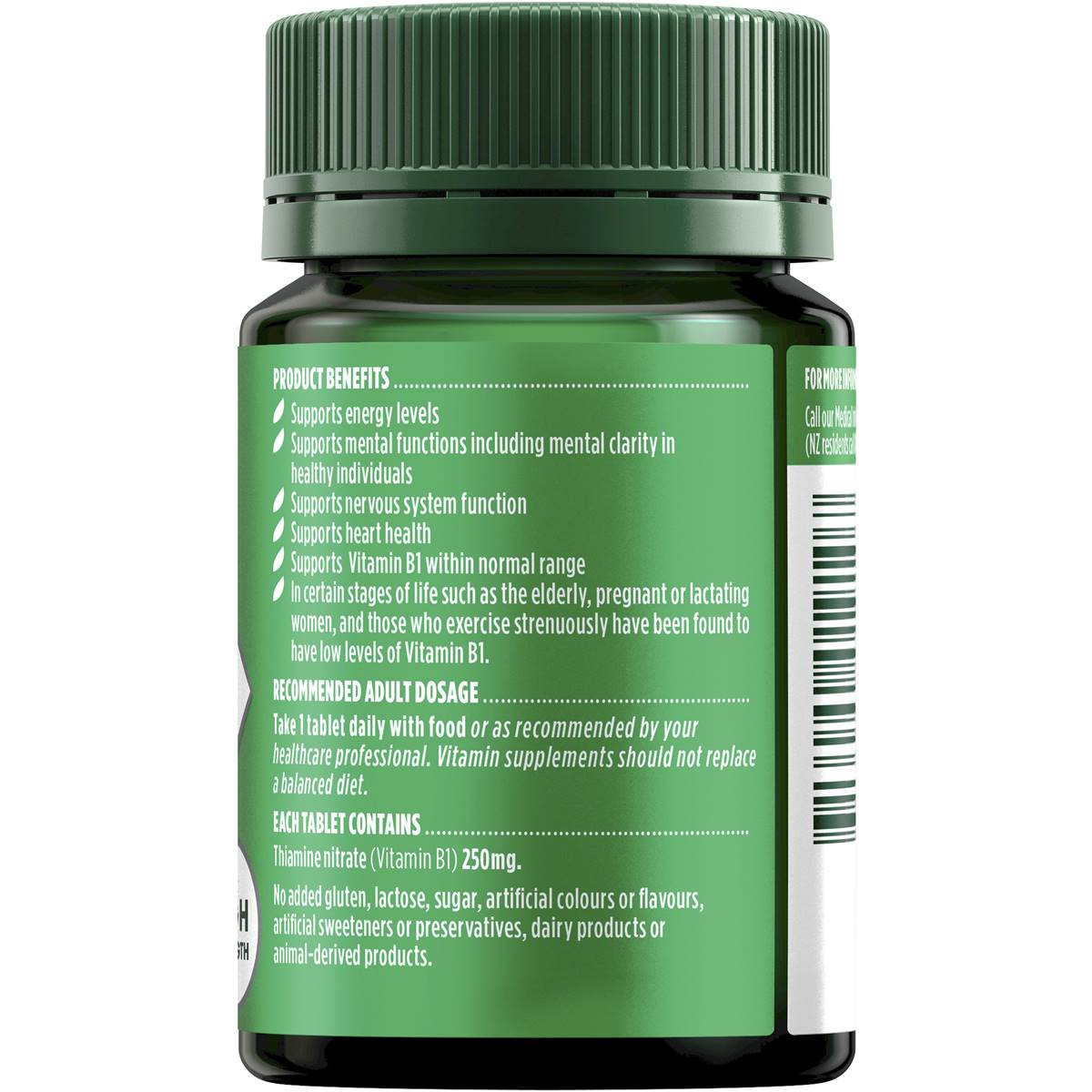 Nature's Own Vitamin B1 250mg 75 Pack Woolworths