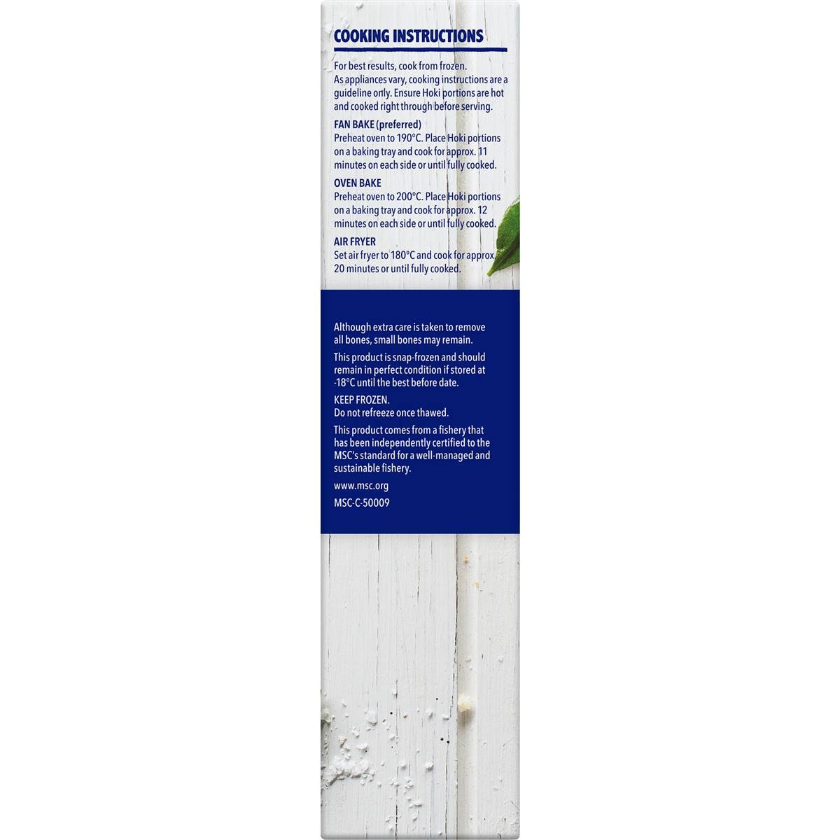 Sealord Australian Hoki Thai Lime & Coconut Crumb Fish Fillets 300g