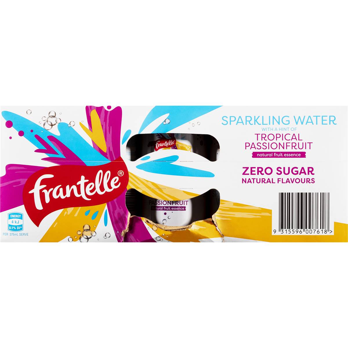 Frantelle Sparkling Water Tropical Passionfruit Multipack Cans 375ml X