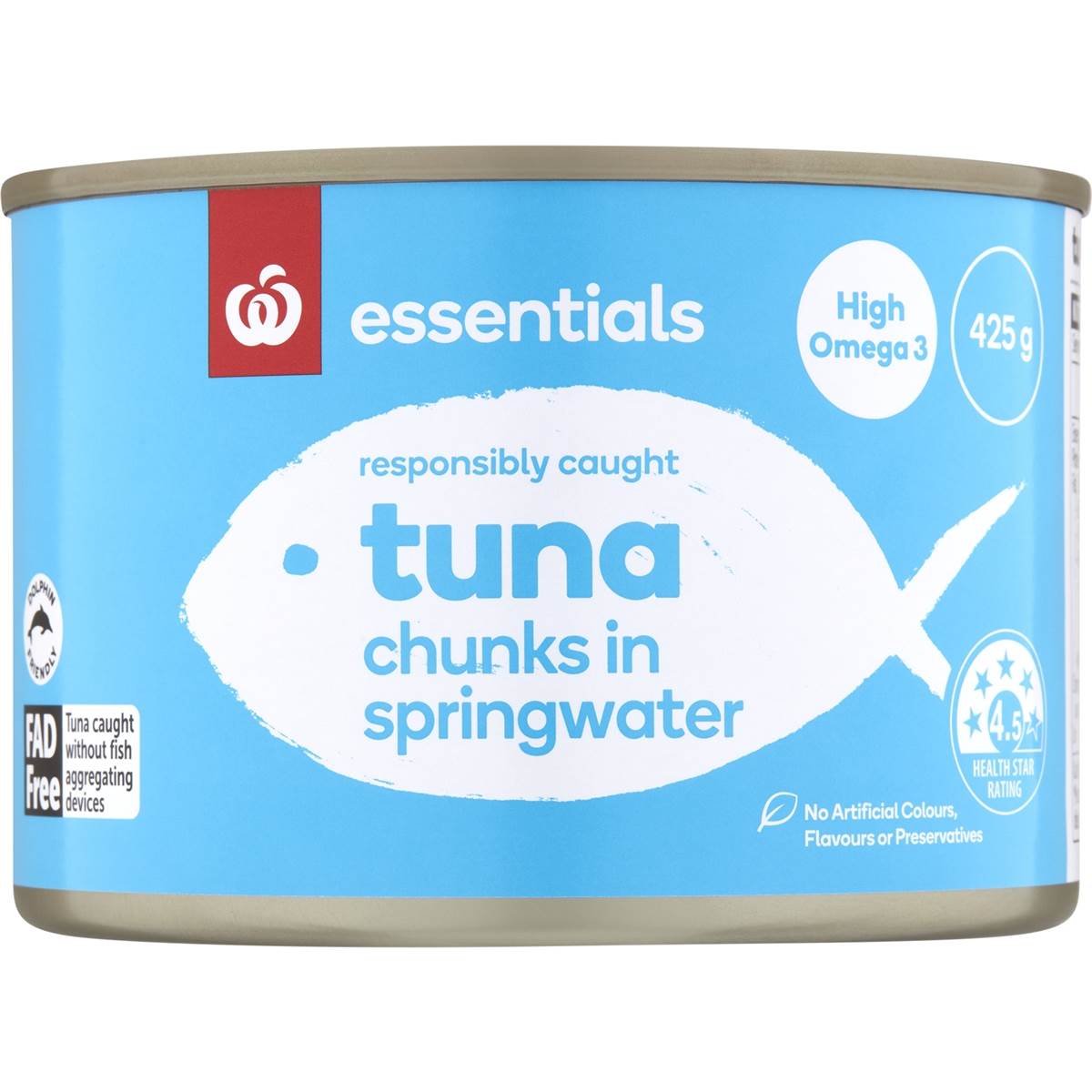 Essentials Tuna Chunks In Spring Water 425g Woolworths