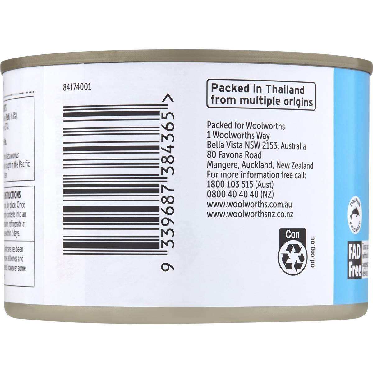 Essentials Tuna Chunks In Spring Water 425g Woolworths