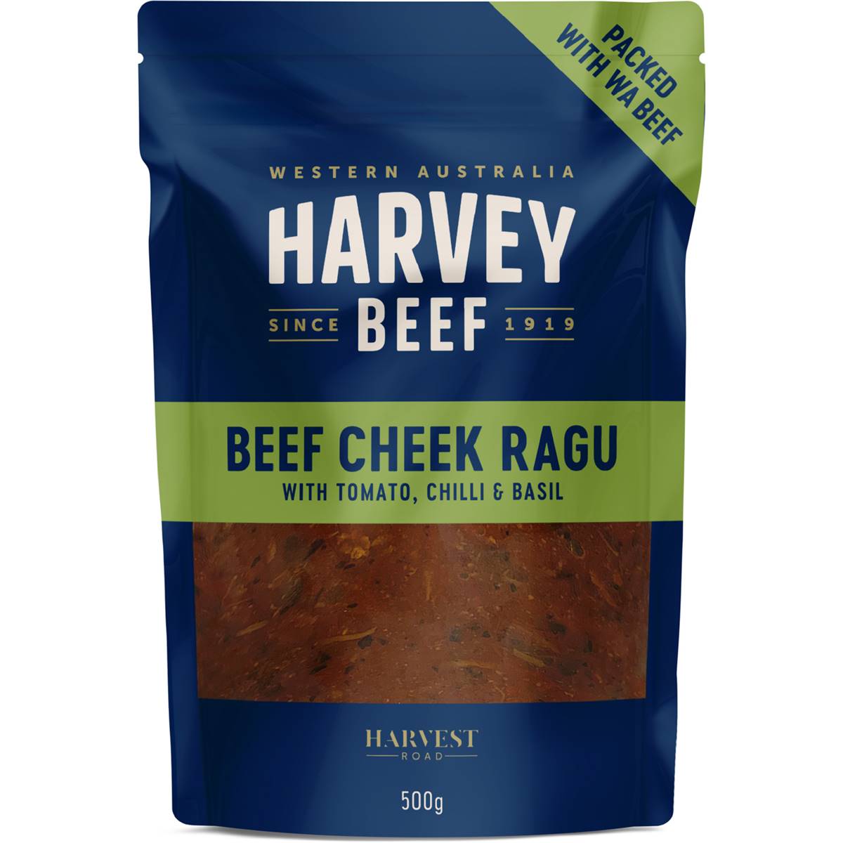 Harvey Beef Beef Cheek Ragu With Tomato Chilli & Basil 500g Woolworths