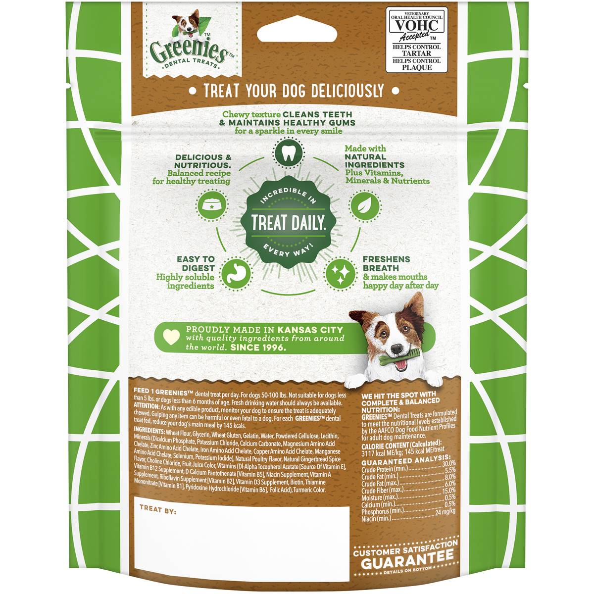 Greenies Dog Dental Treat Gingerbread Large 170g Woolworths