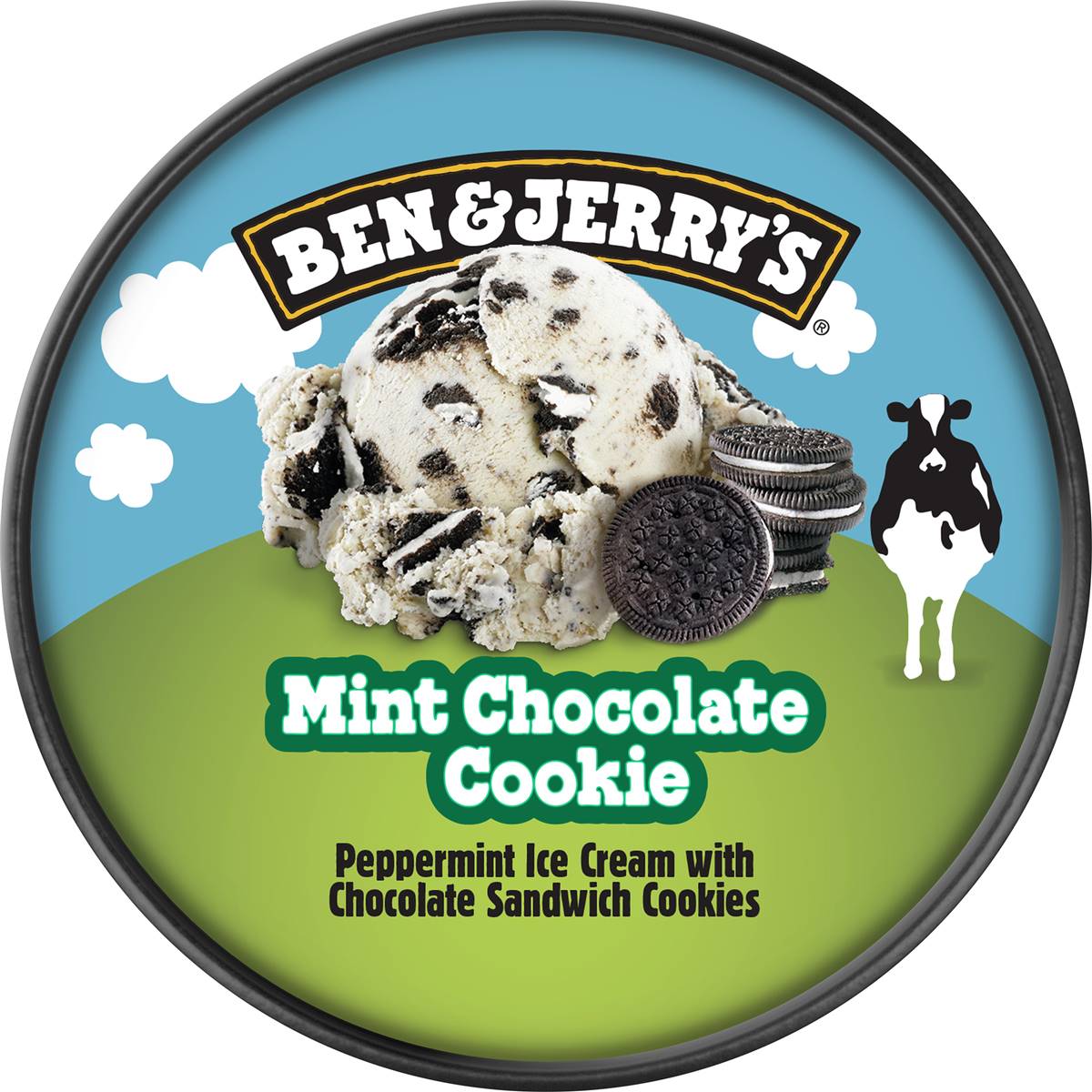 Ben & Jerry's Mint Chocolate Cookie Ice Cream Tub 458ml | Woolworths