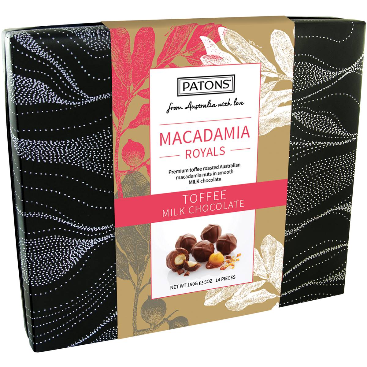 Paton's Macadamia Royals Toffee Milk Chocolates 150g Woolworths