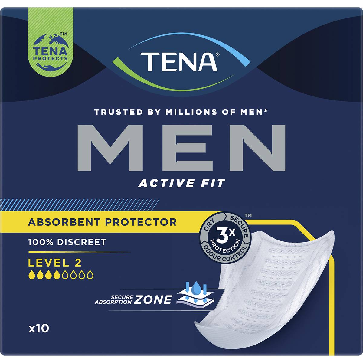 Tena Men Level 2 10 Pack Woolworths