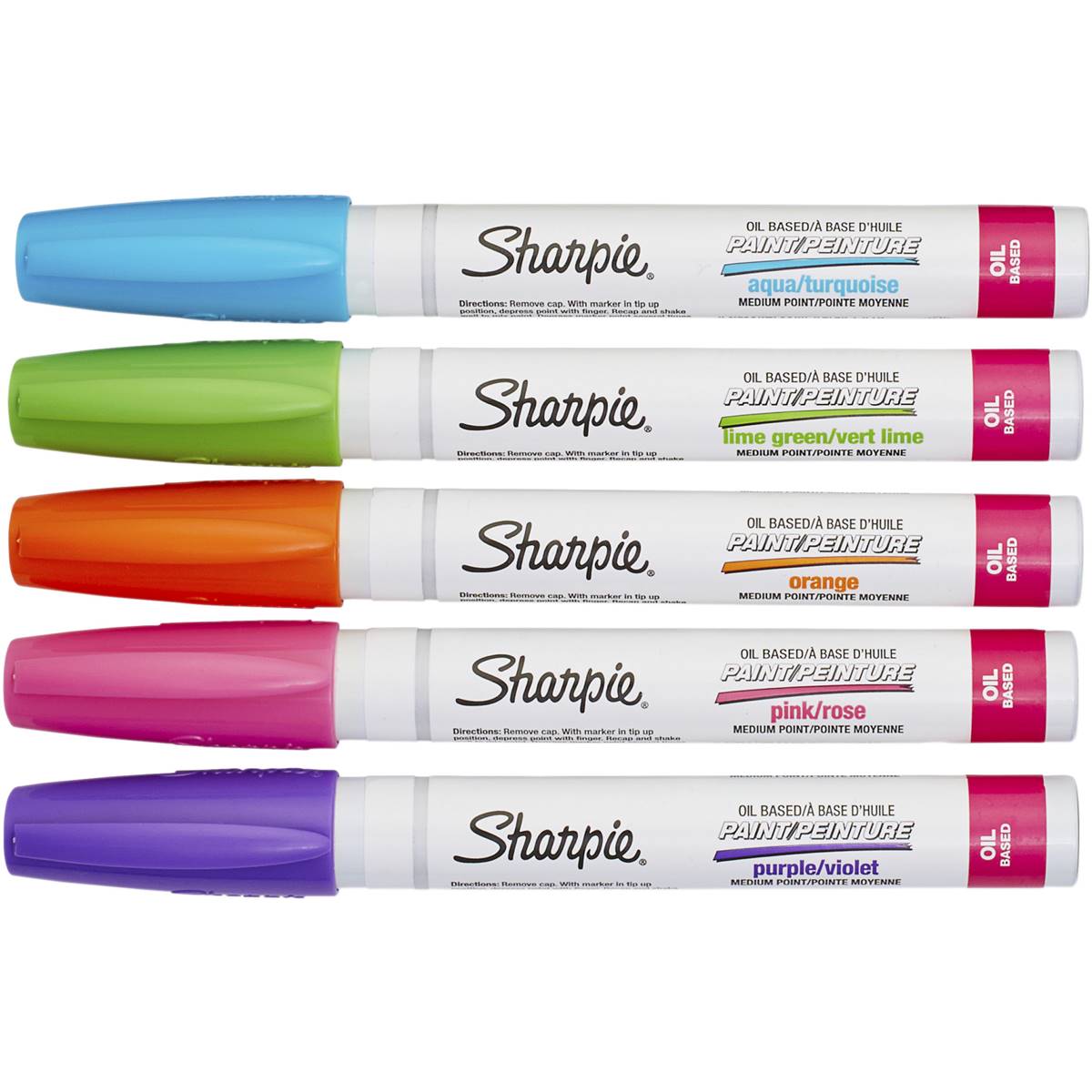 Sharpie Paint Pen Medium Assorted Fashion 5 Pack Woolworths