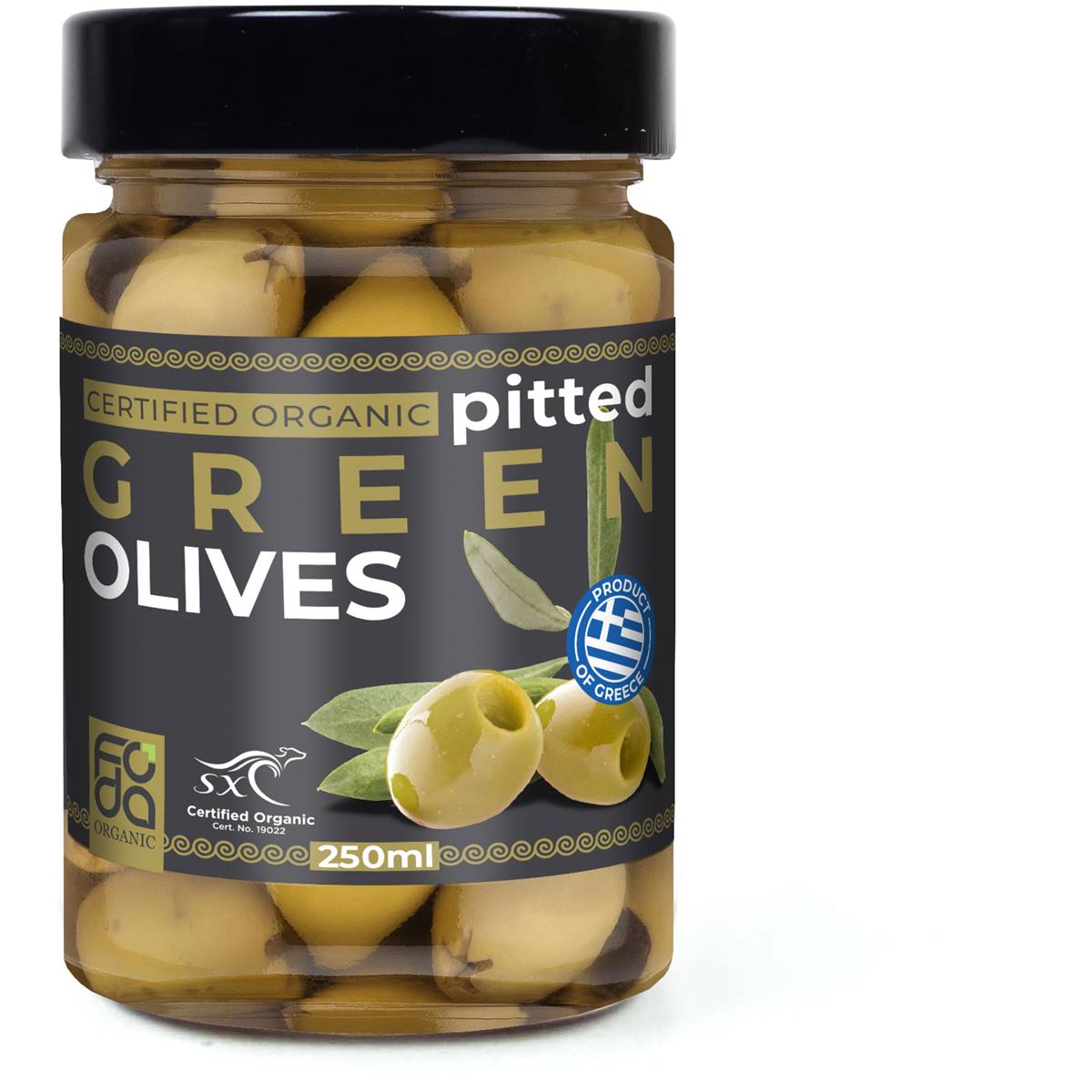 Foda Organic Pitted Green Olives 250ml Woolworths