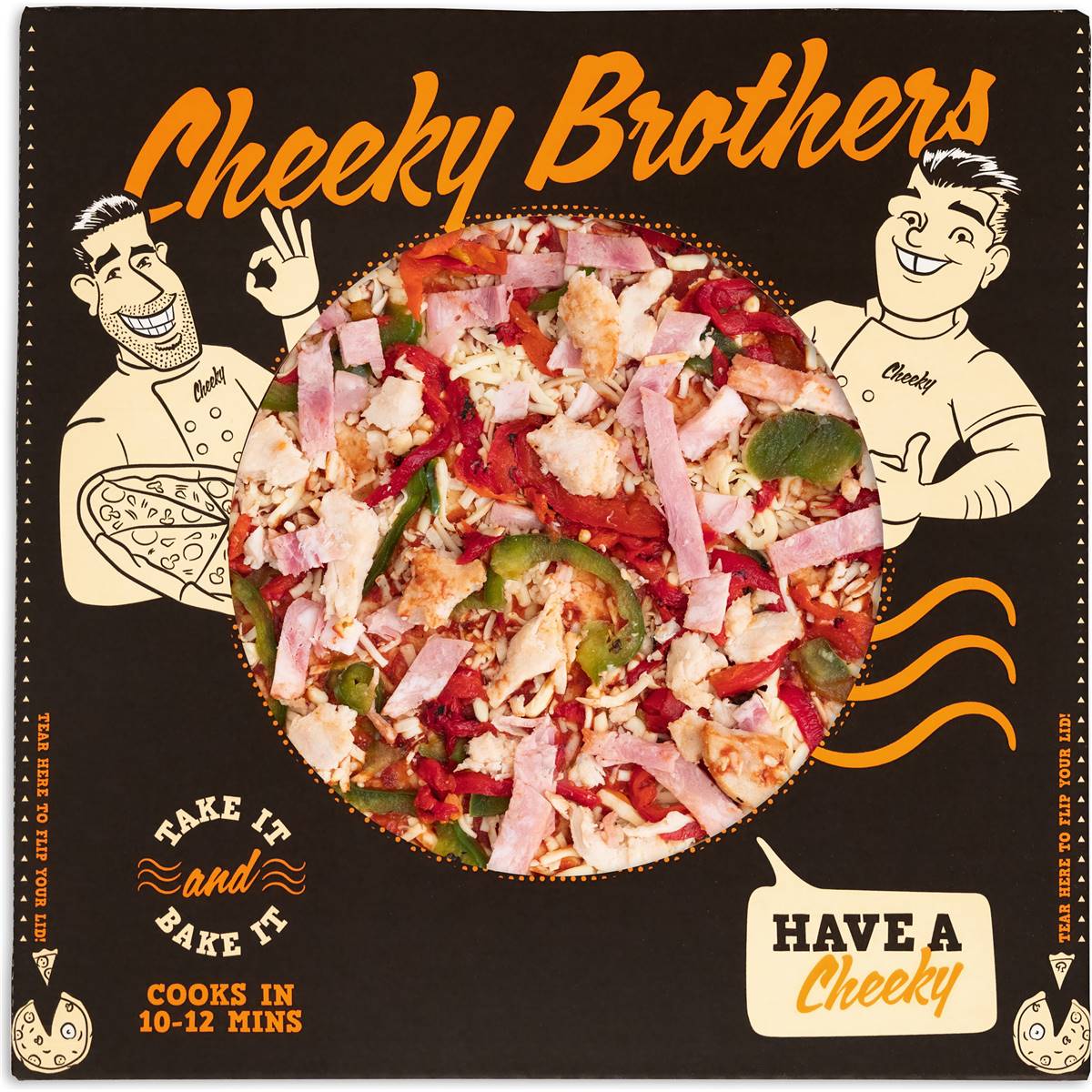 Cheeky Brothers Chicken And Bacon Pizza 750g Woolworths