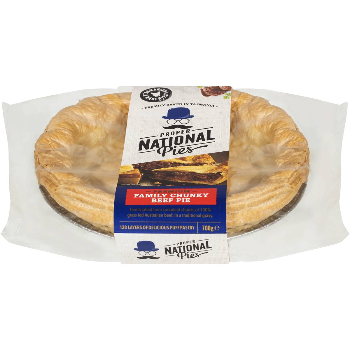 National Pies Premium Family Chunky Beef Pie 700g Woolworths