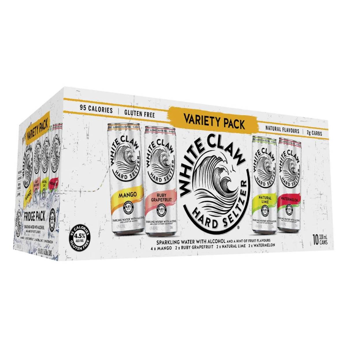 White Claw Seltzer Variety 330mL x 10 pack