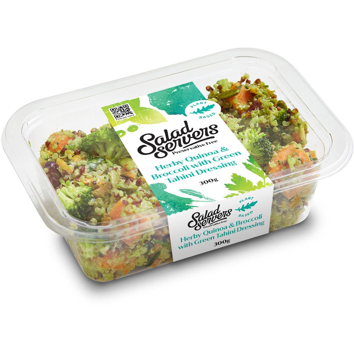The Salad Servers Herby Quinoa & Broccoli With Green Tahini Dressing 300g Woolworths