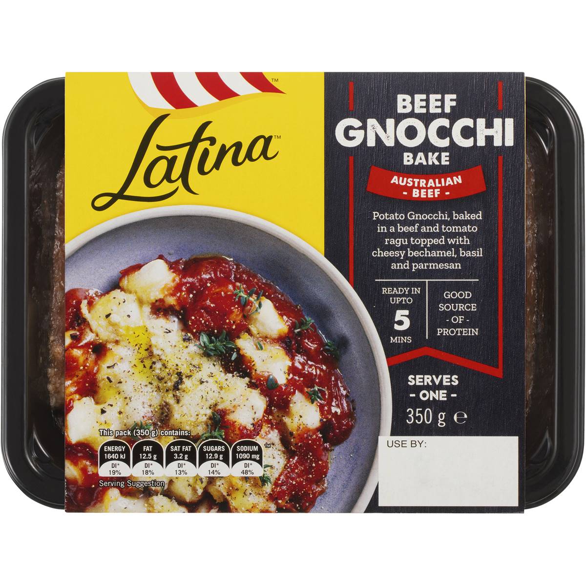 Calories in Latina Fresh Three Cheese & Mushroom Gnocchi calcount