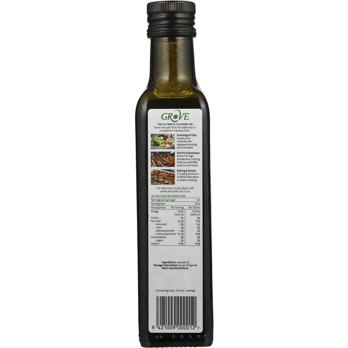 The Grove Gourmet Avocado Cold Pressed Oil 250ml Woolworths