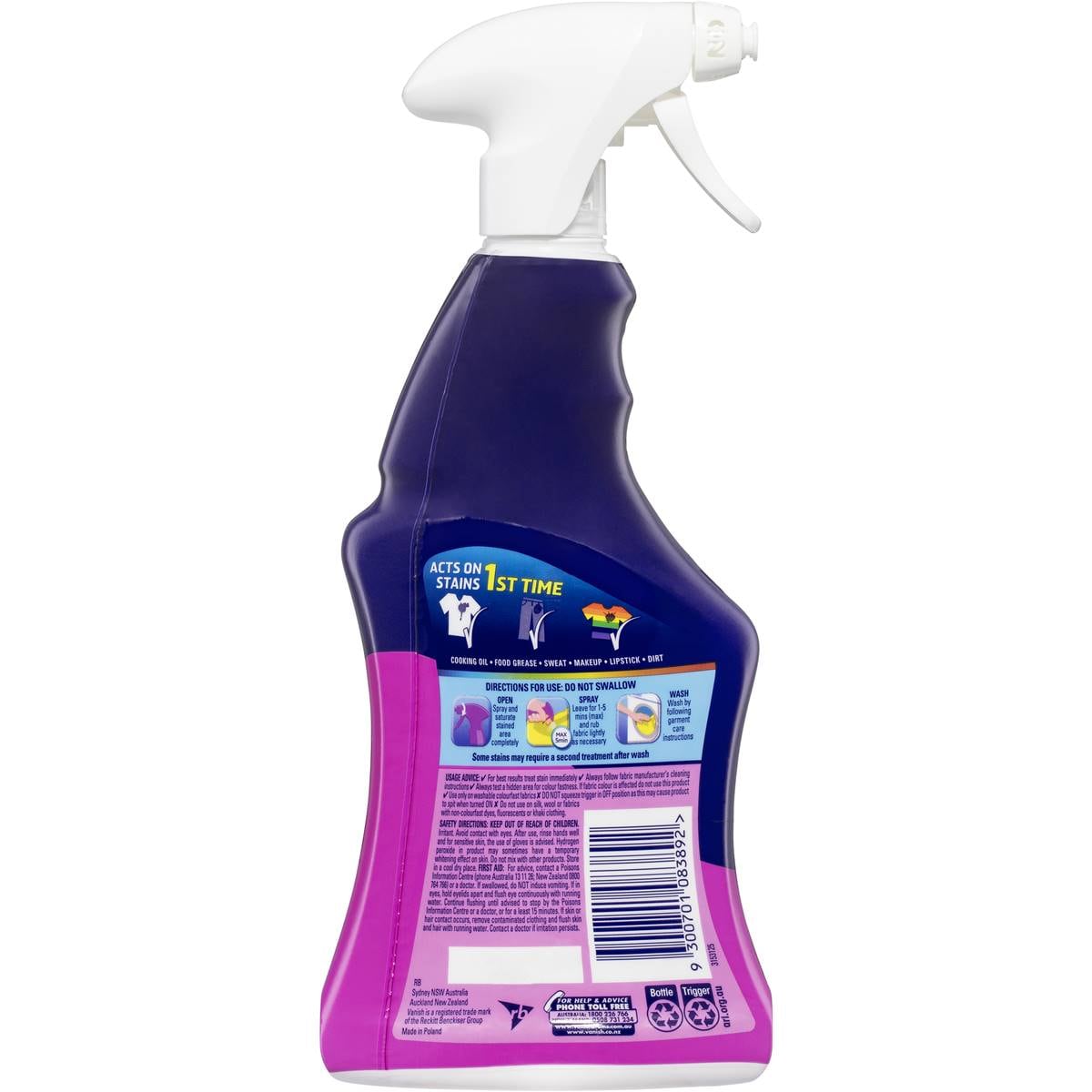 Vanish Preen Ultra Degreaser Stain Remover Spray 375ml Woolworths