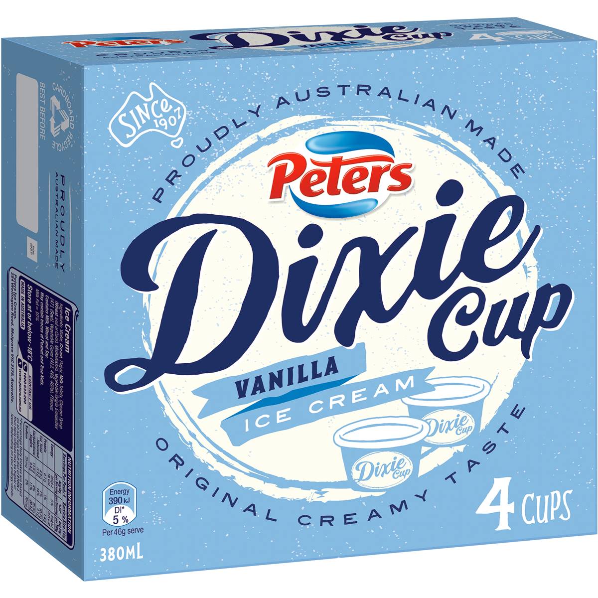 Peters DIXIE CUPS vanilla ice cream is halal suitable