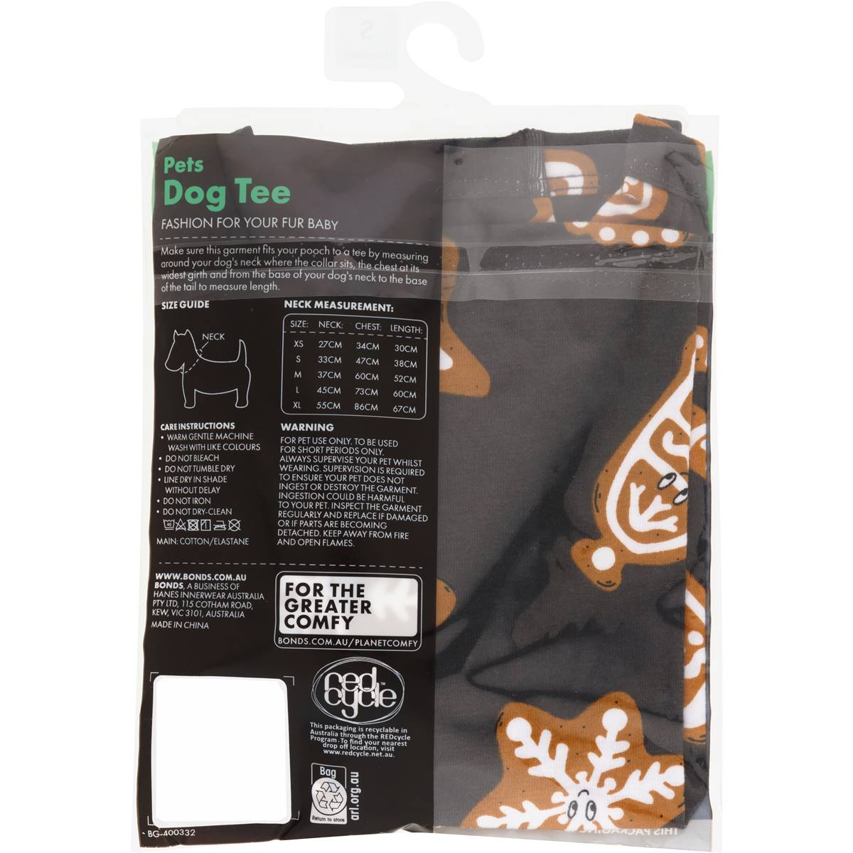 Bonds Pet Tee Medium 1 Pack Woolworths