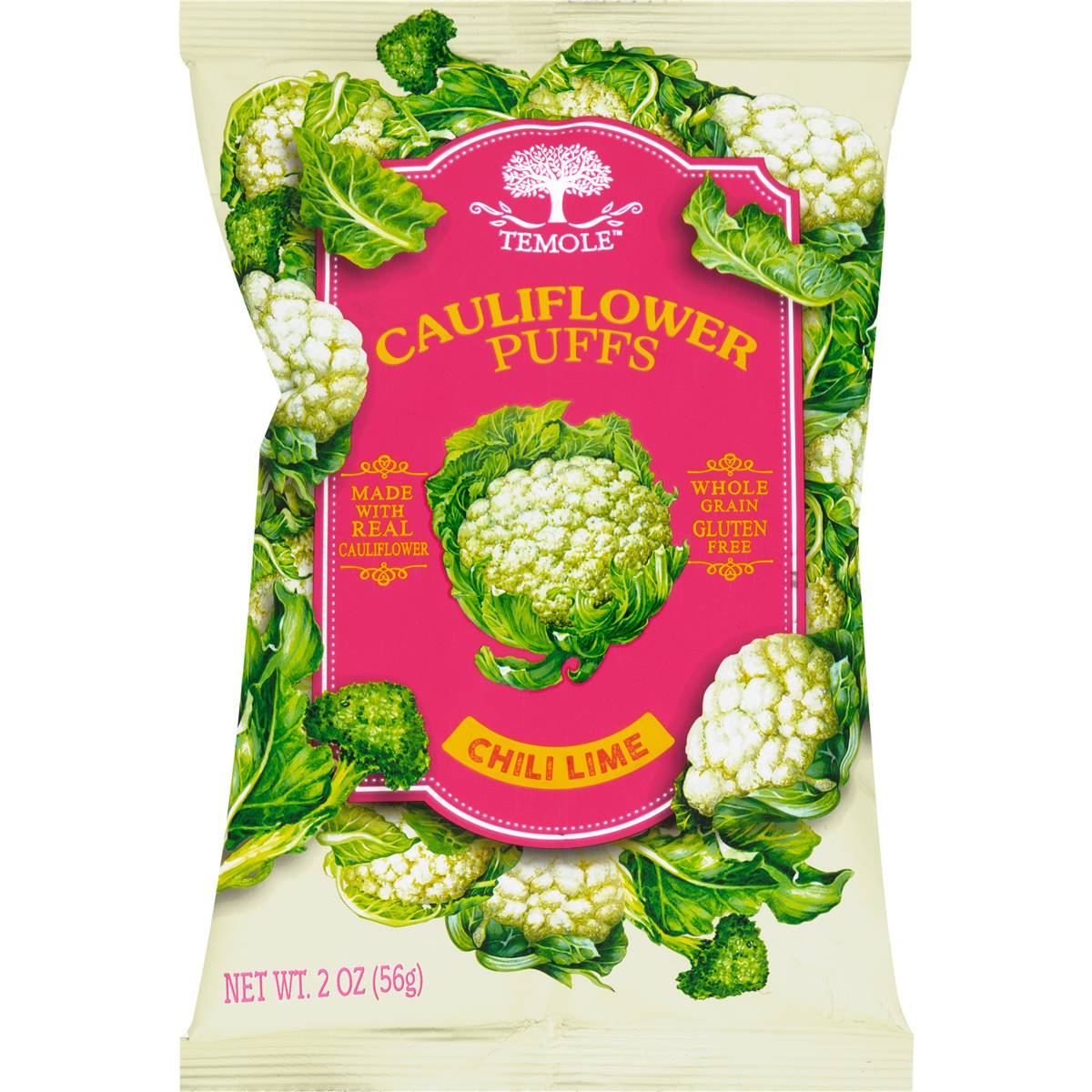 Temole Cauliflower Puff Chilli Lime 56g Woolworths