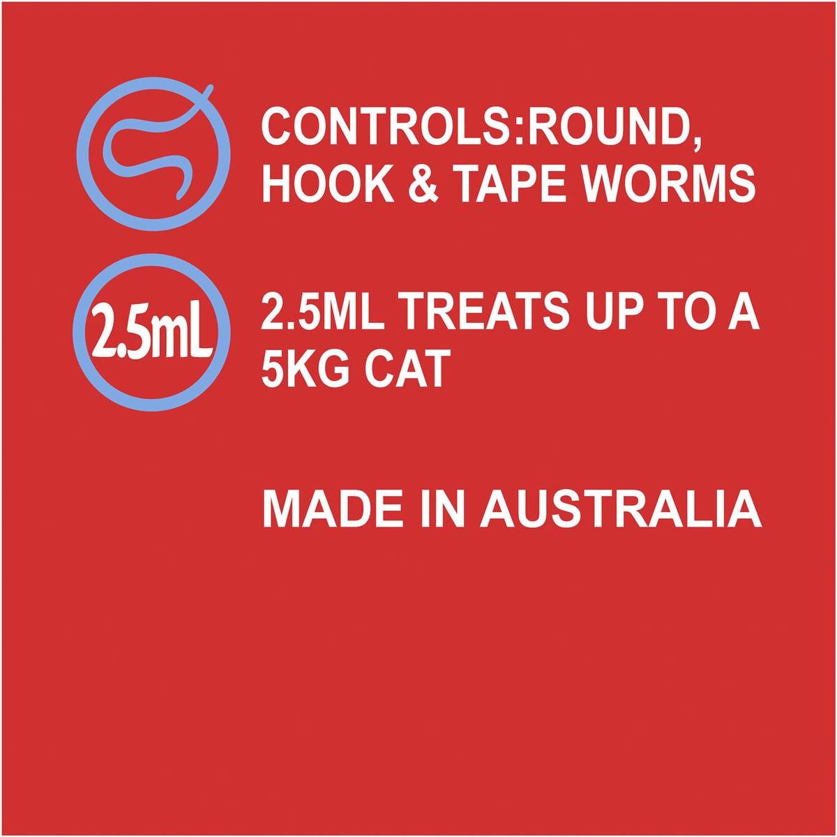 Exelpet Treatment Allwormer Paste Cat Syringe 2.5ml Woolworths
