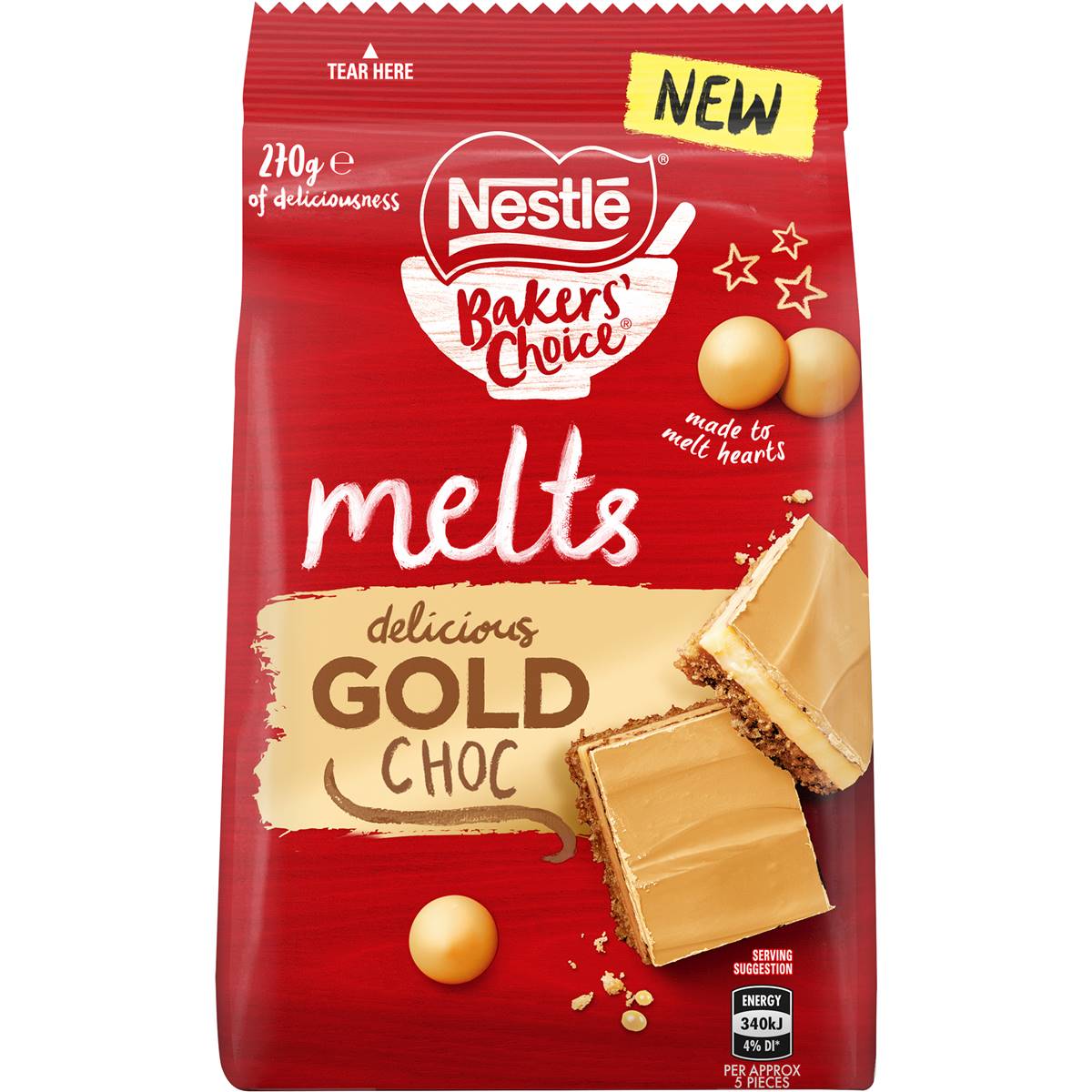 Nestle Gold Chocolate Melts 270g Woolworths