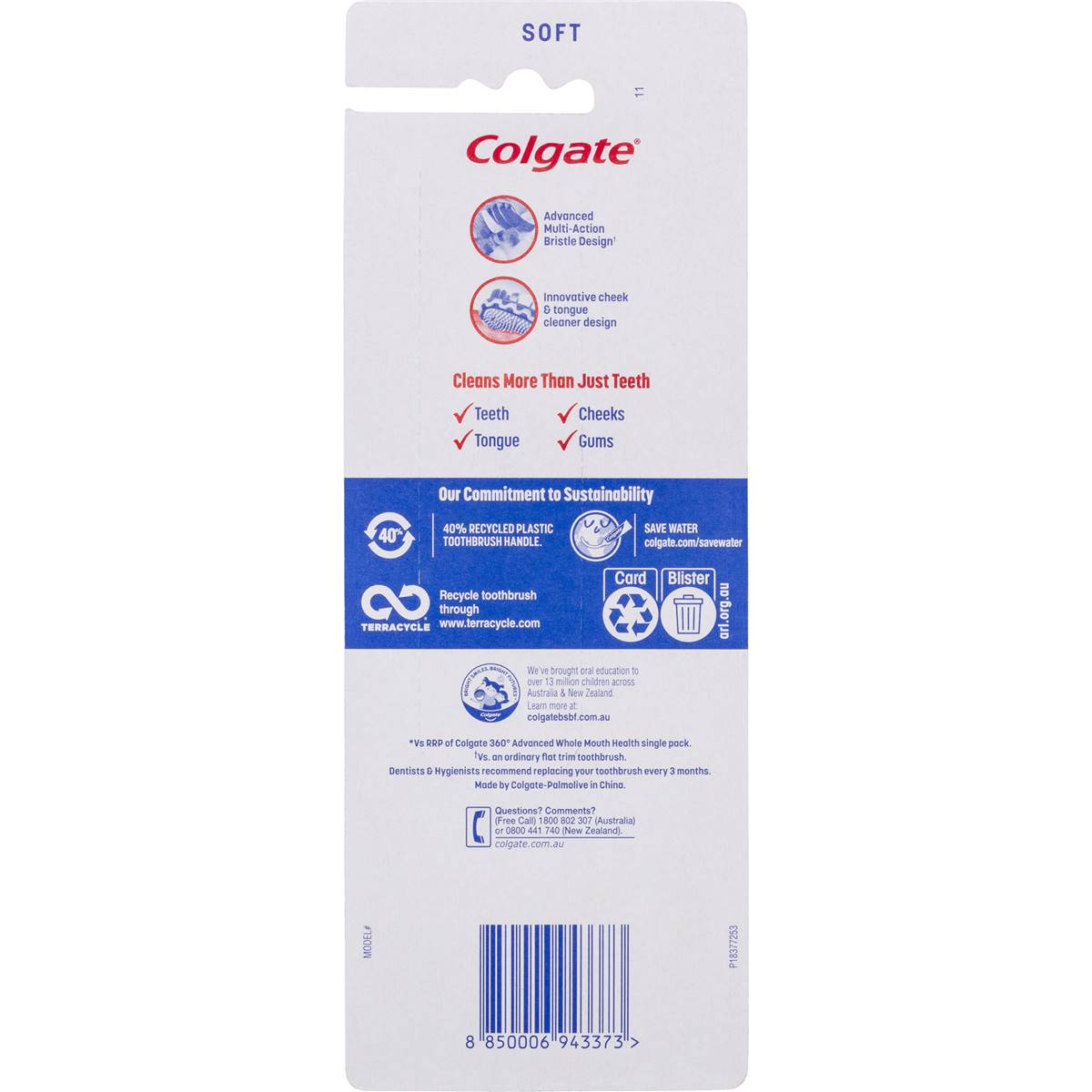 Colgate Toothbrush 360 Advanced Soft 4 Pack Woolworths