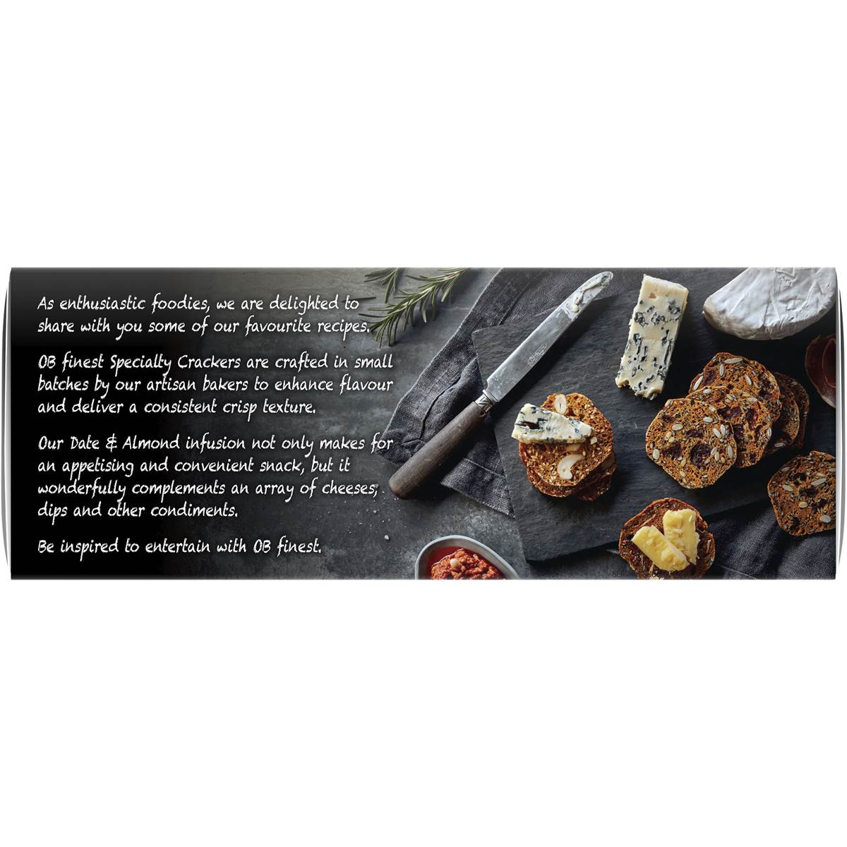 Ob Finest Gluten Free Date & Almond Crackers 130g Woolworths