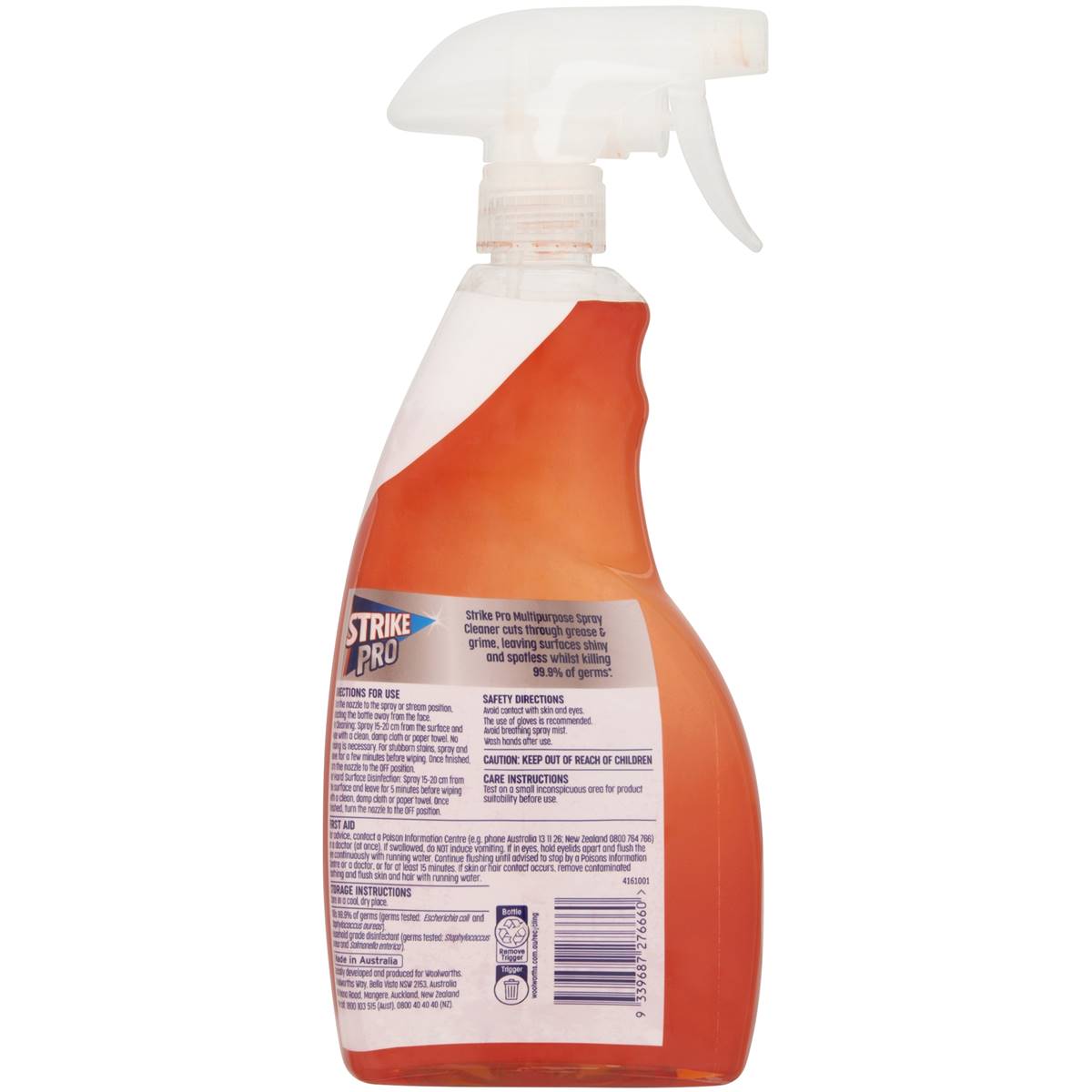 Strike Pro Multipurpose Cleaner Spray Antibacterial 750ml | Woolworths