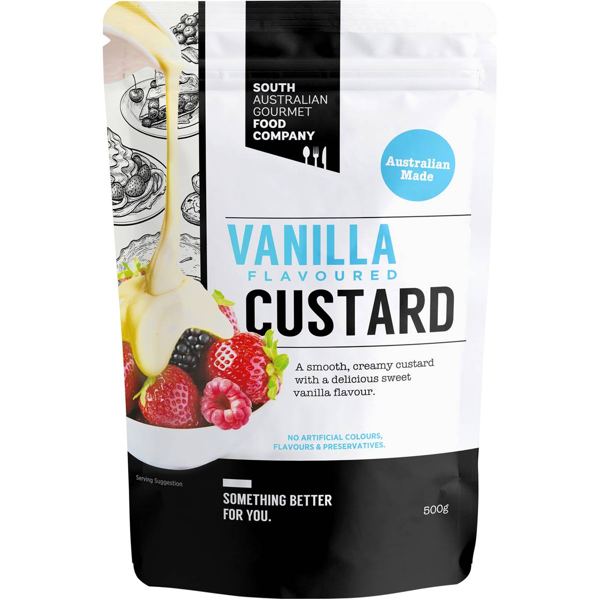 South Australian Gourmet Food Company Vanilla Custard 500g Woolworths