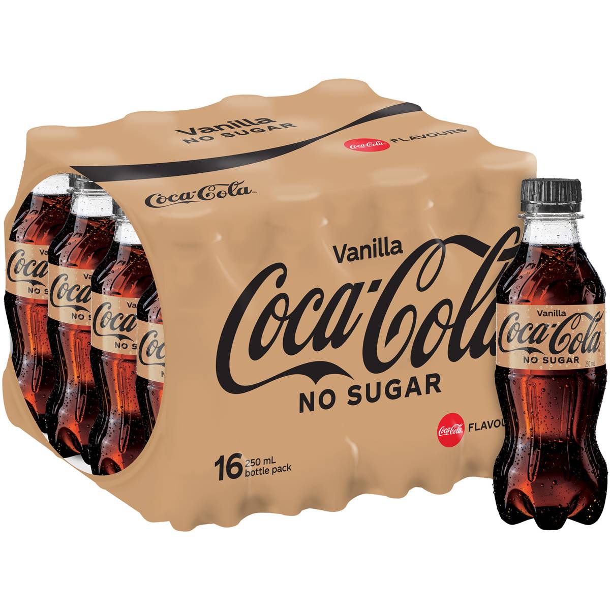 coca-cola-vanilla-no-sugar-bottles-250ml-x-16-pack-woolworths