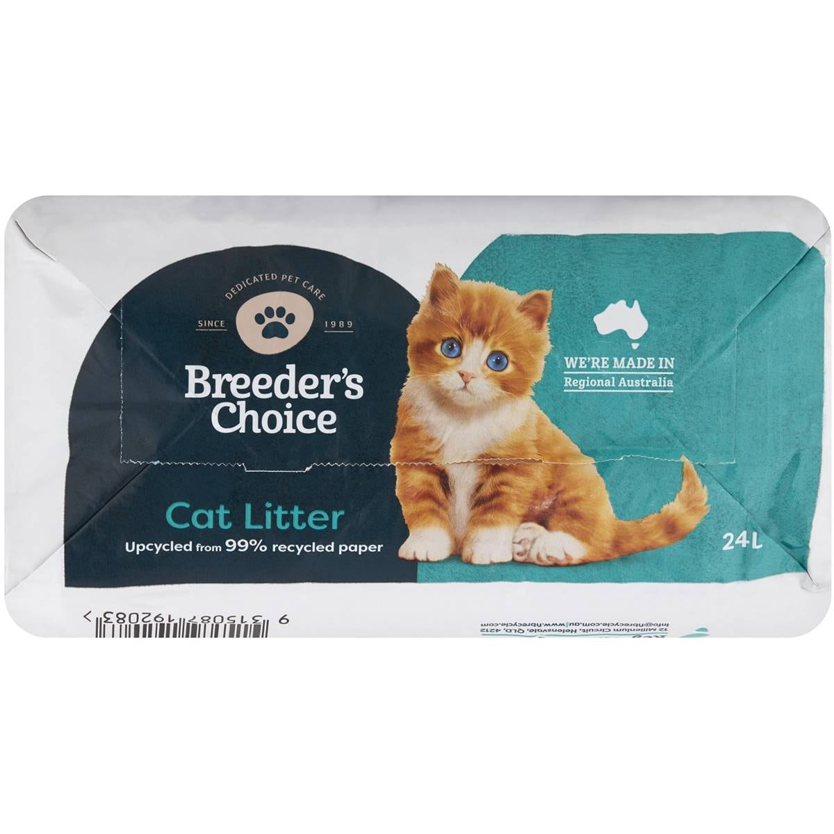 Breeders Choice Paper Cat Litter 24l Woolworths