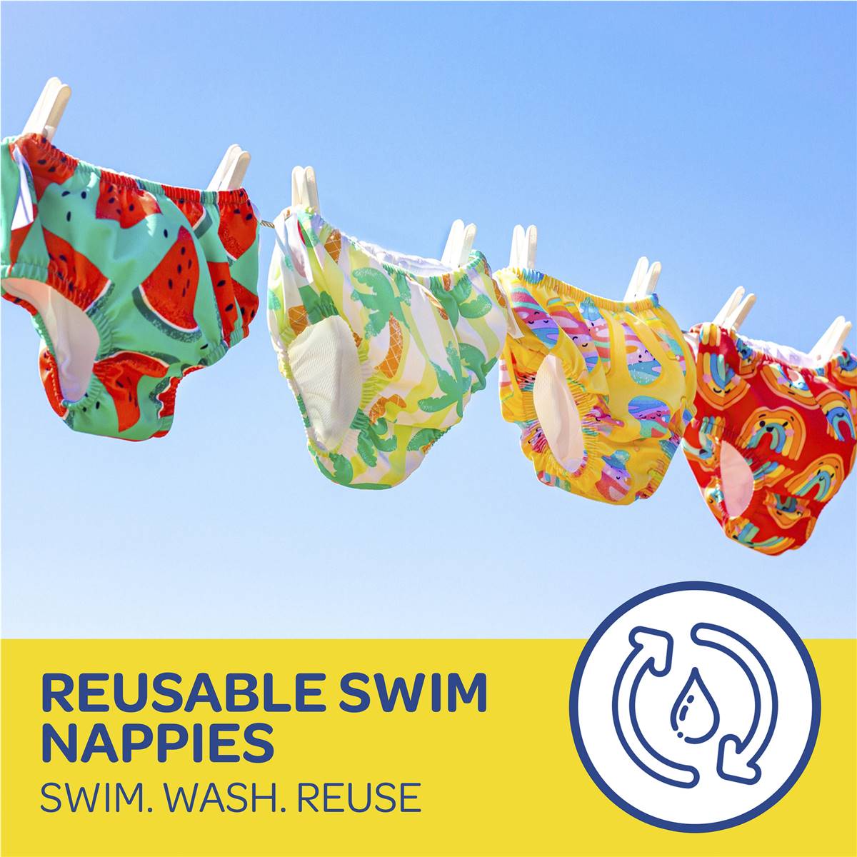 Huggies Little Swimmers Reusable Swim Nappies Medium (1215kg) 1 Pack