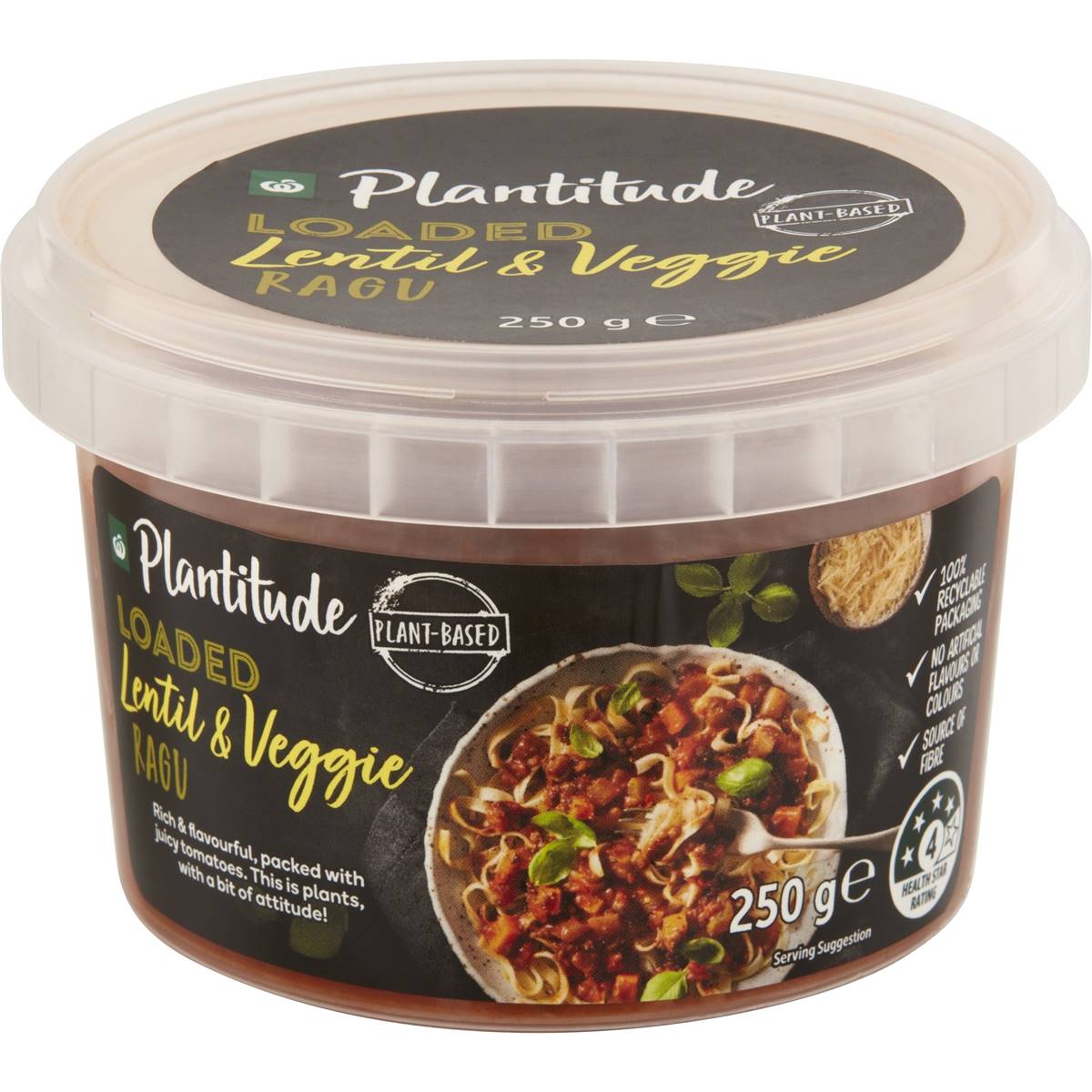 Woolworths Plantitude Lentil Bolognese Each Woolworths