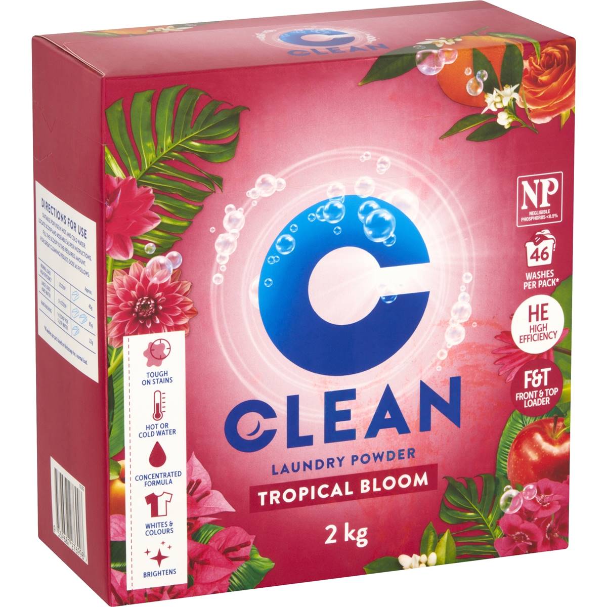 Clean Laundry Powder Tropical Bloom 2kg Woolworths