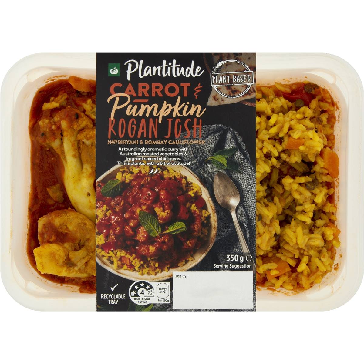 Woolworths Plantitude Carrot & Pumpkin Rogan Josh 350g Woolworths