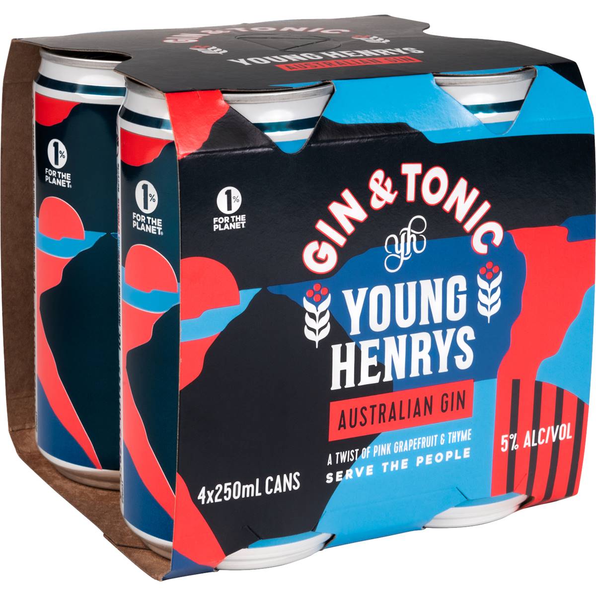 Young Henrys Gin & Tonic Can 250ml Woolworths