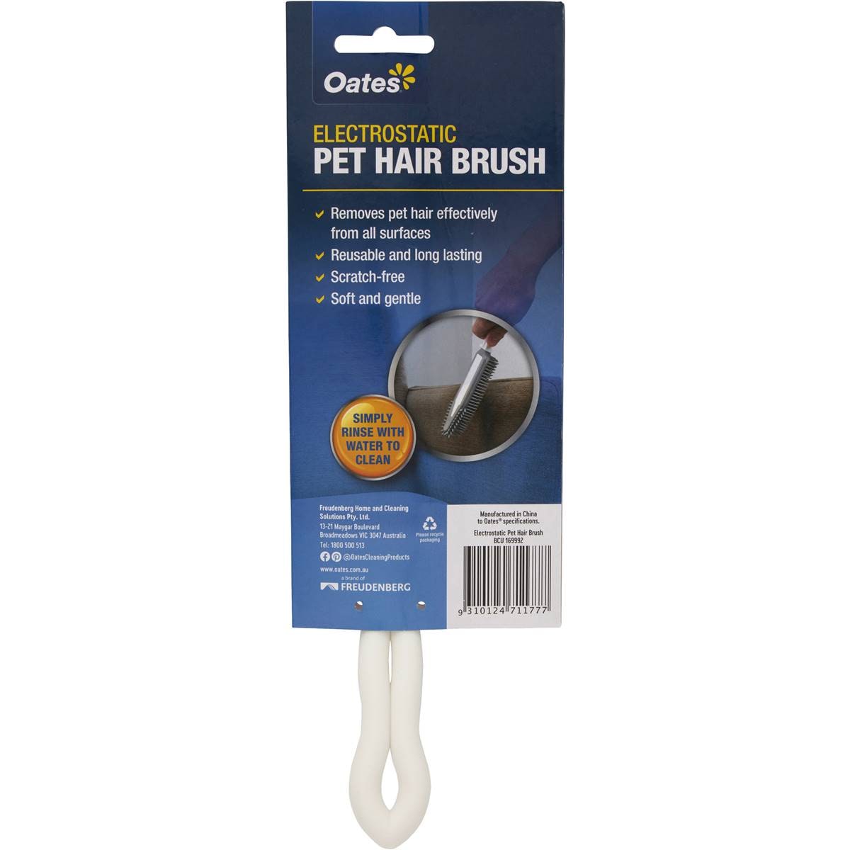 Oates Electrostatic Pet Hair Brush Each Woolworths