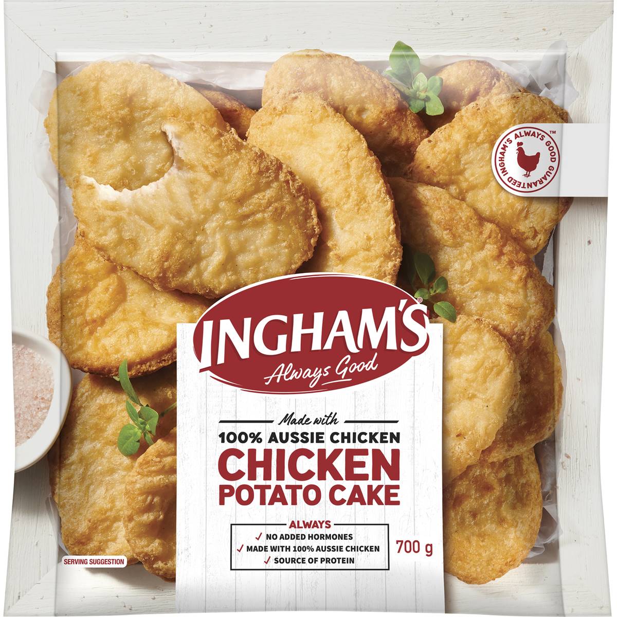Ingham's Frozen Chicken Potato Cake 700g Woolworths