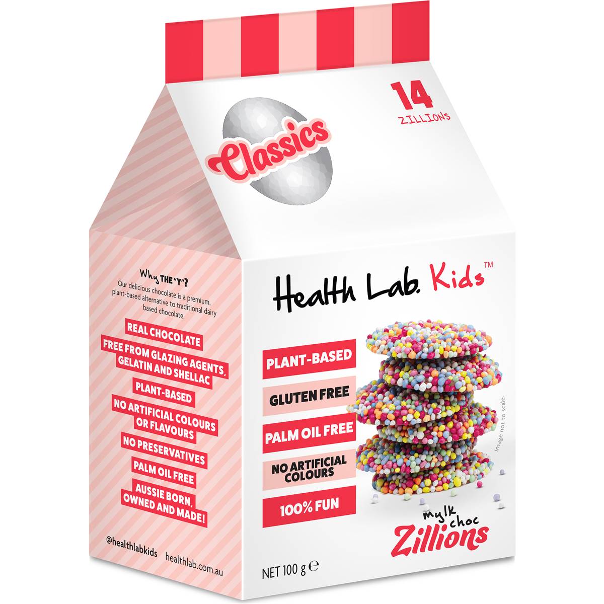 Health Lab Mylk Bar Chocolate Zillions 100g Woolworths