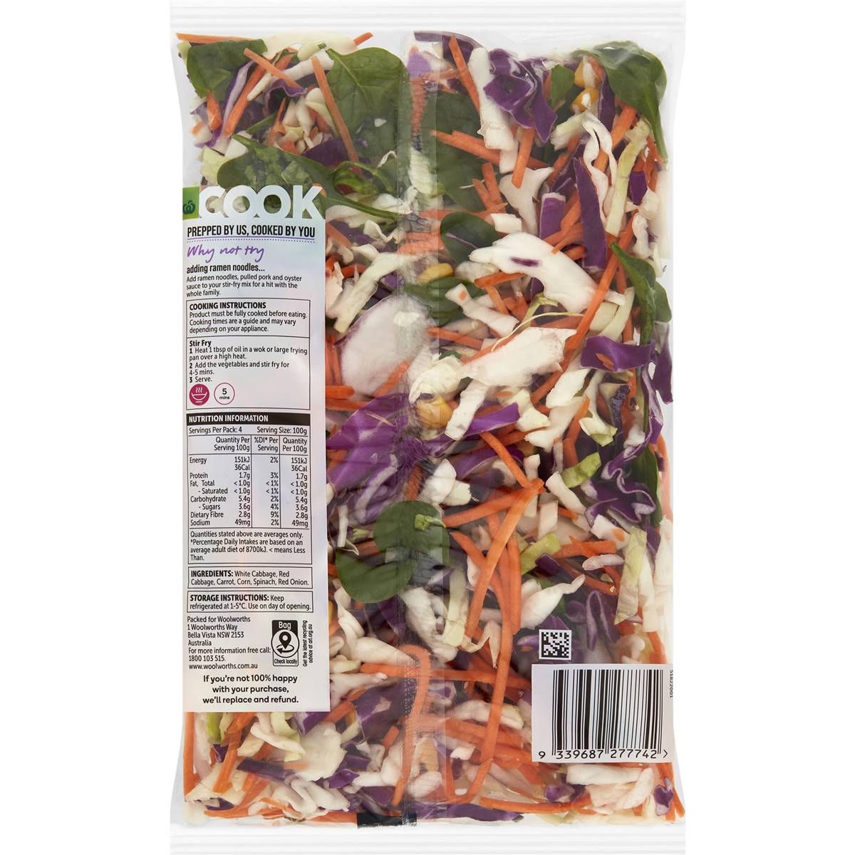 Woolworths Cook Stir Fry Mix Rainbow Vegetables 400g | Woolworths