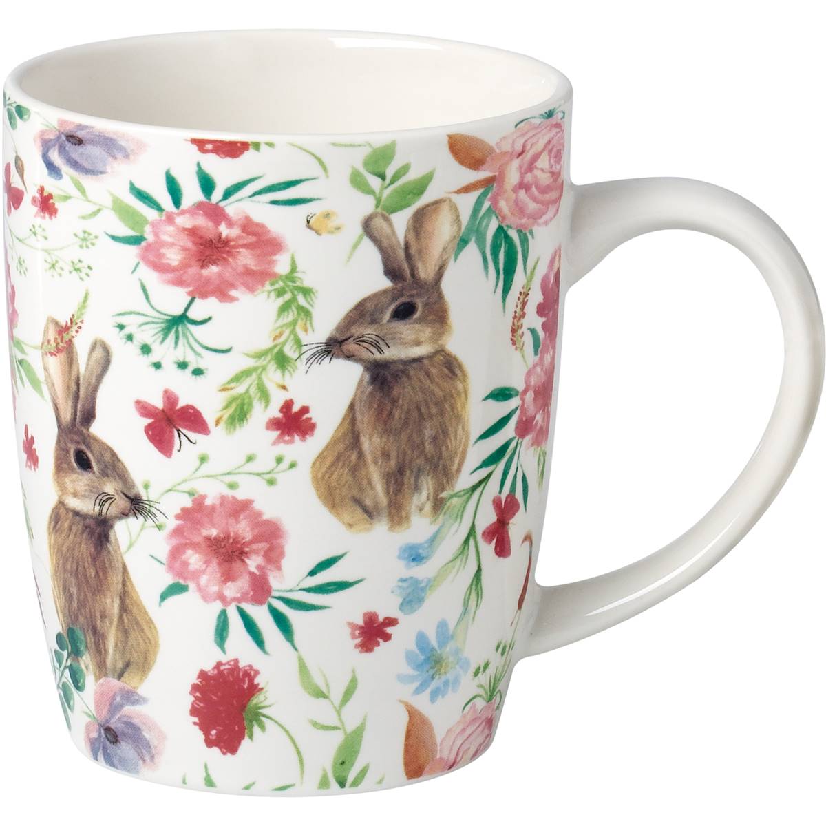 Easter Easter Mug Floral Bunnies 