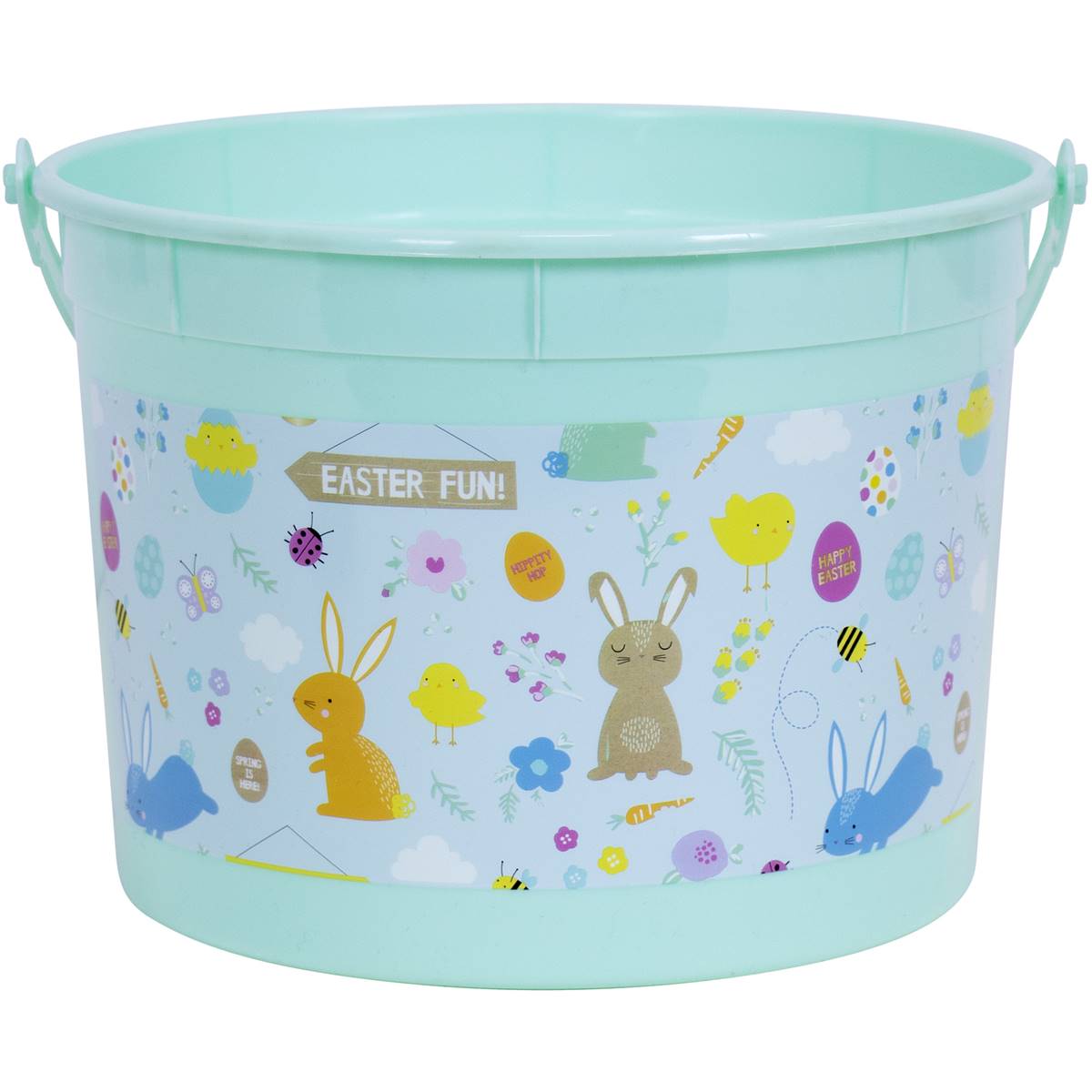 Easter Plastic Bucket Green Each | Woolworths