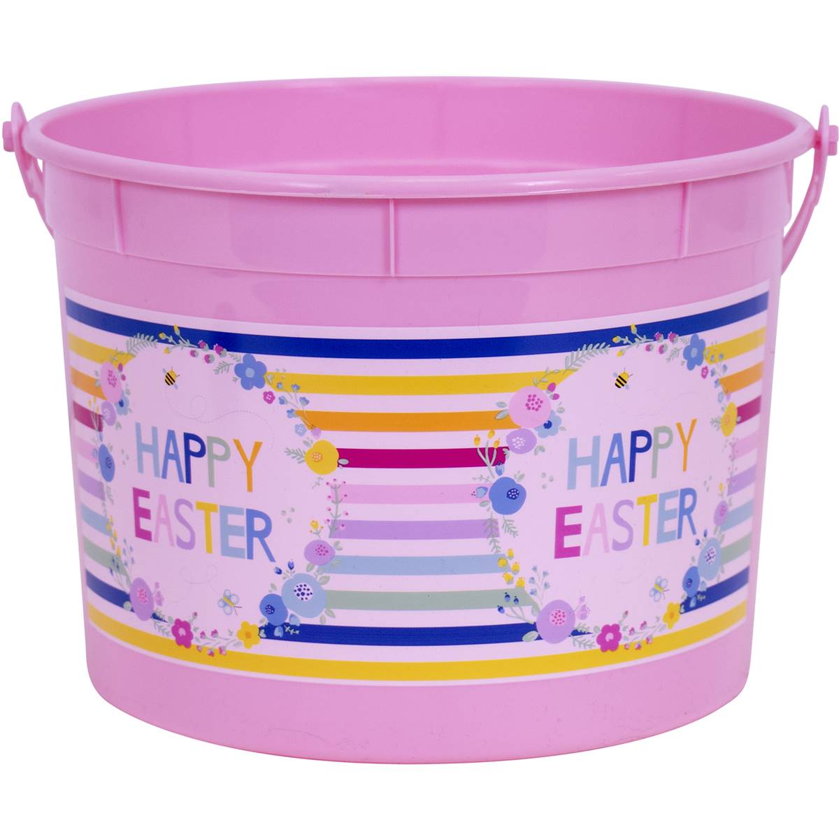 Easter Easter Plastic Bucket Pink 