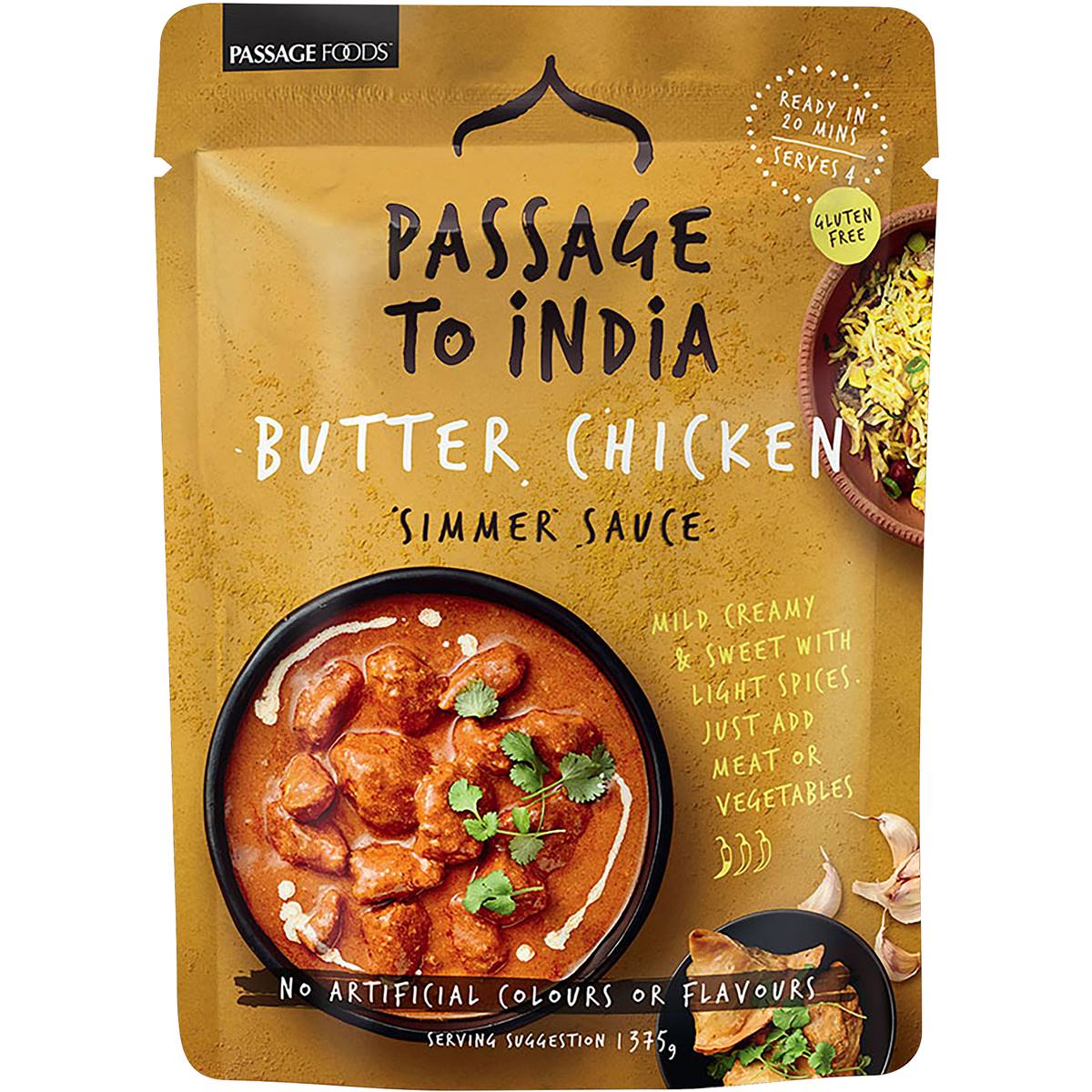 Passage To India Simmer Sauce Butter Chicken 375g | Woolworths