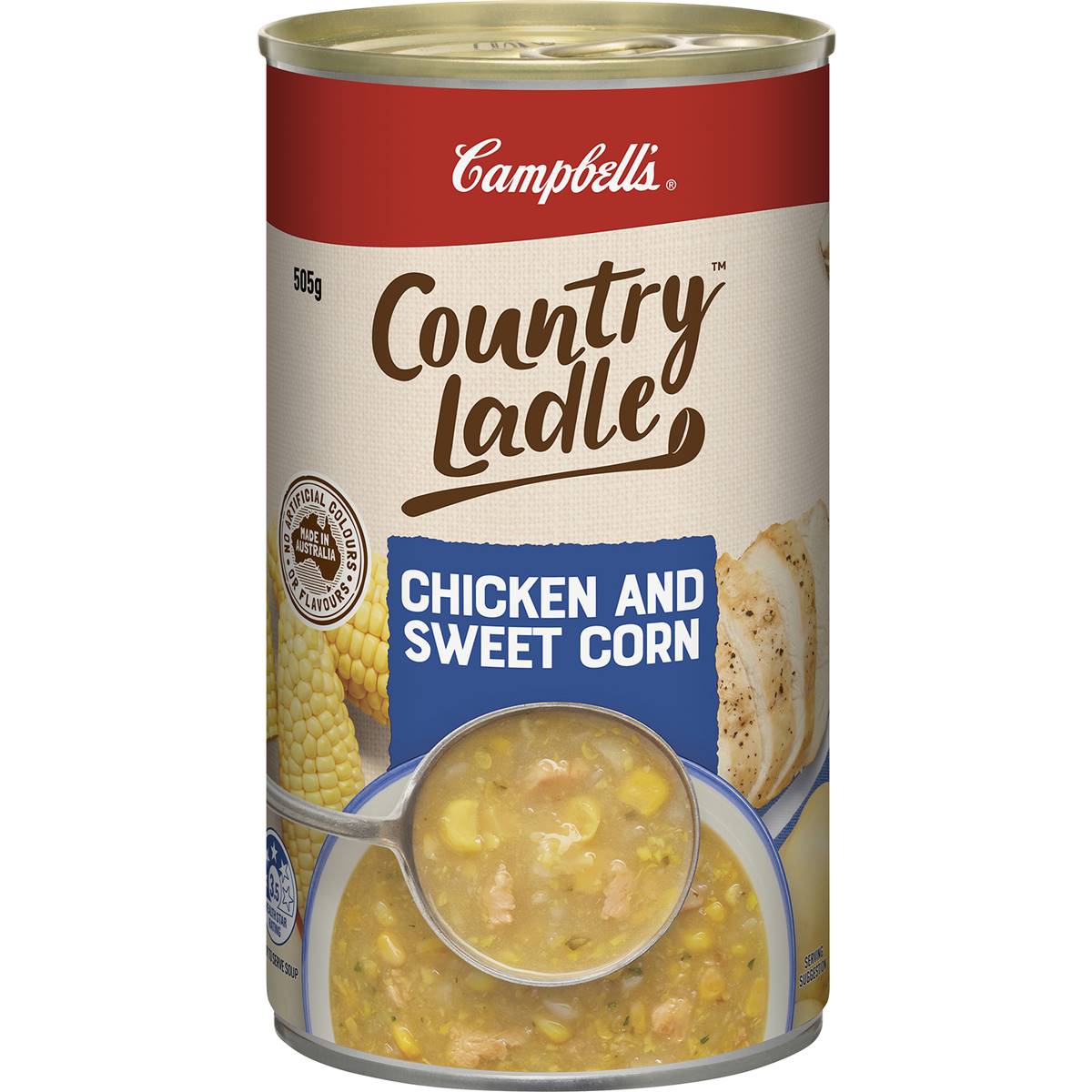 Campbell s Country Ladle Soup Chicken Sweet Corn 505g Woolworths