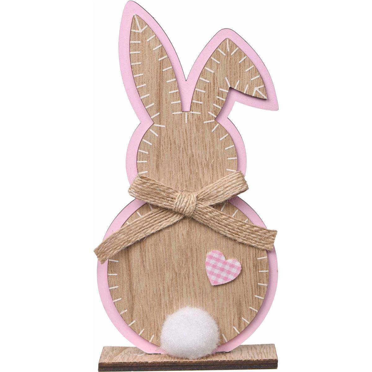 Easter Easter Wooden Tabletop Bunny Pink