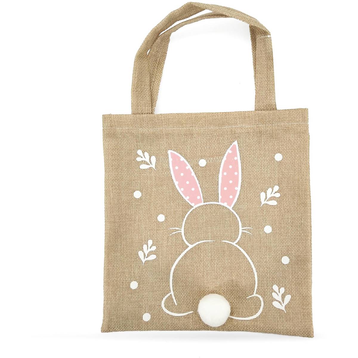 Easter Hessian Tote Pink Each | Woolworths