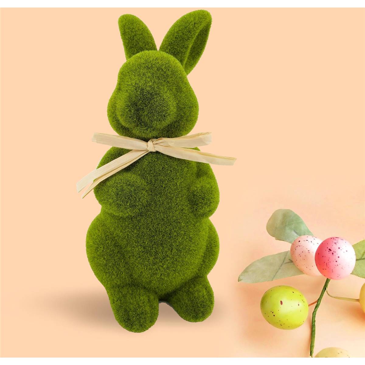 Easter Faux Moss Bunny Large Each Woolworths